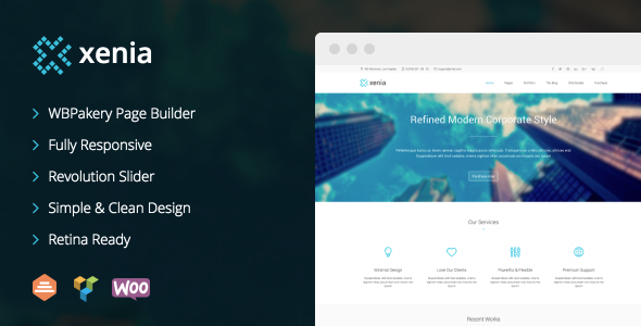 Xenia - Refined WordPress Corporate Theme Logo